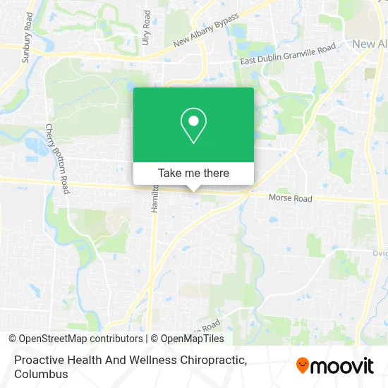 Proactive Health And Wellness Chiropractic map