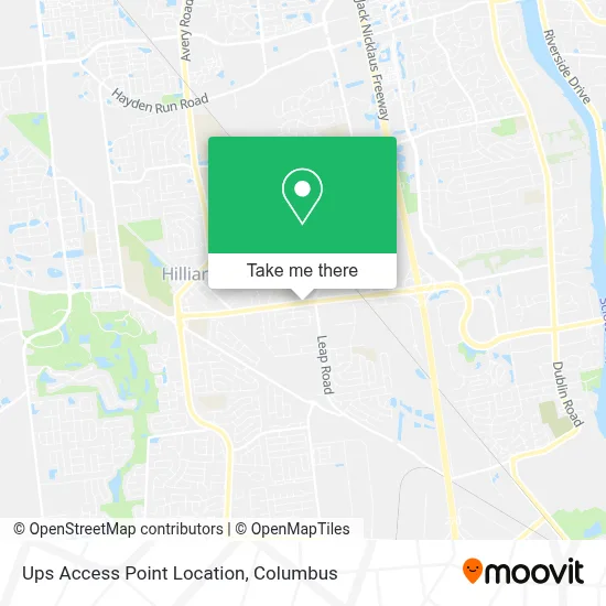 Ups Access Point Location map