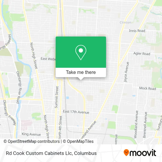 Rd Cook Custom Cabinets Llc map