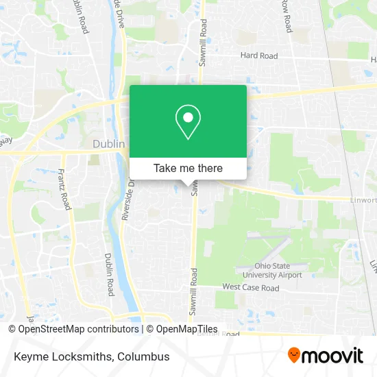 Keyme Locksmiths map