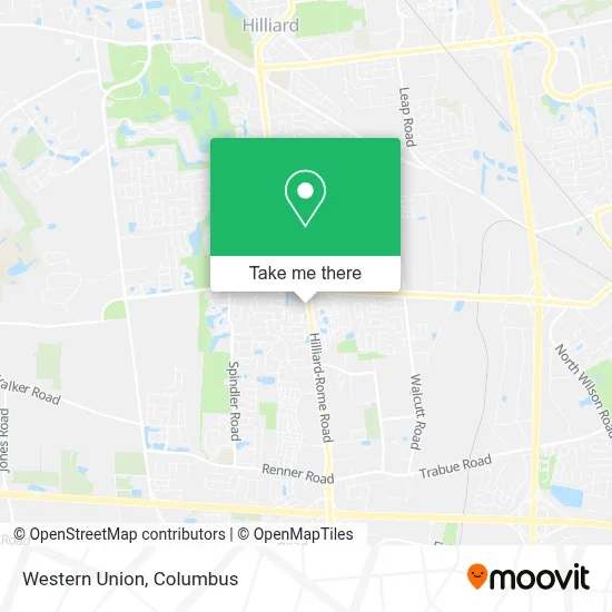 Western Union map