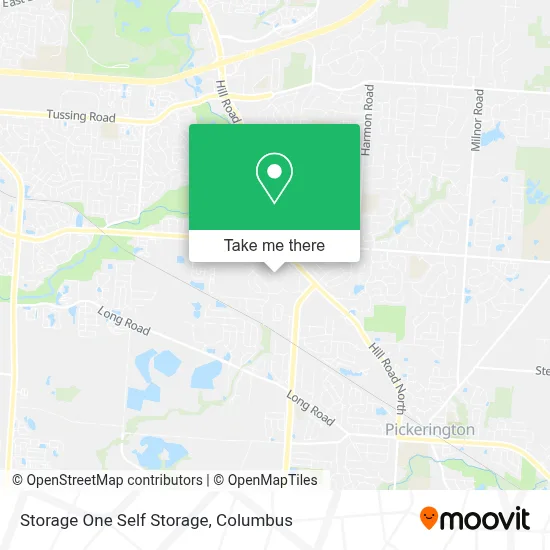 Storage One Self Storage map