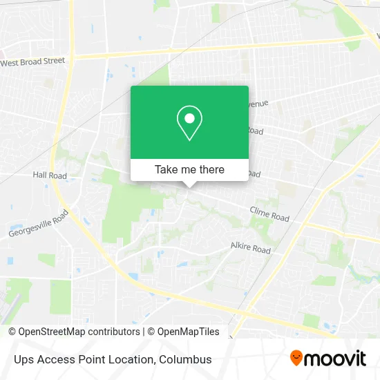 Ups Access Point Location map