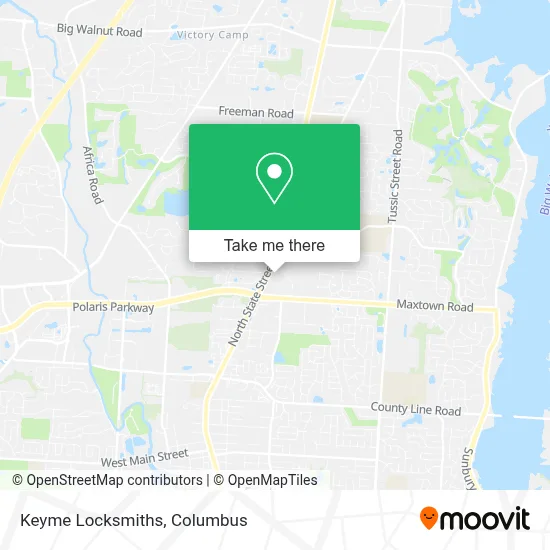 Keyme Locksmiths map