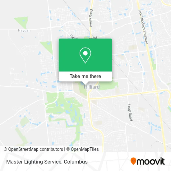 Master Lighting Service map