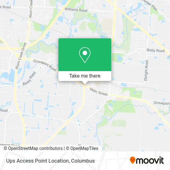 Ups Access Point Location map