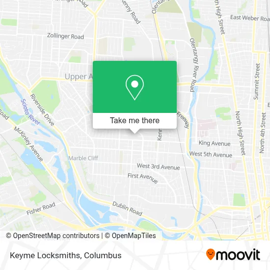 Keyme Locksmiths map