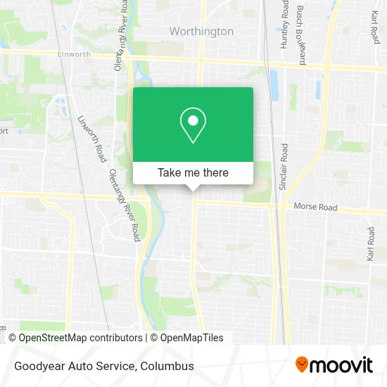 Goodyear Auto Service map