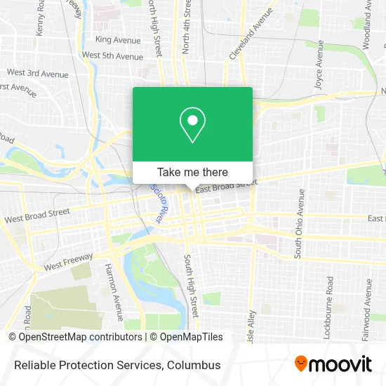 Reliable Protection Services map