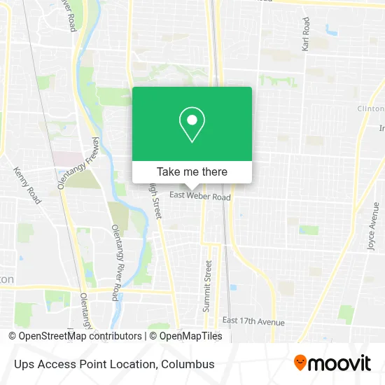 Ups Access Point Location map