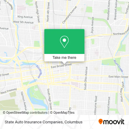 State Auto Insurance Companies map