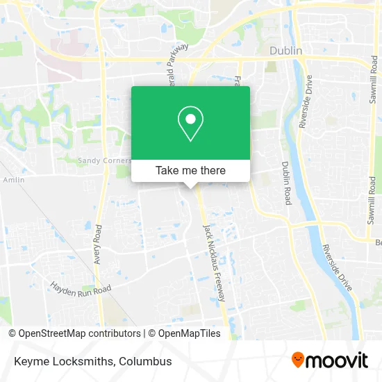 Keyme Locksmiths map