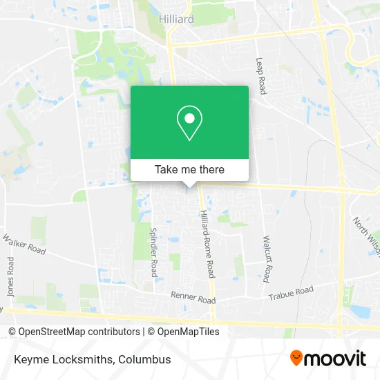 Keyme Locksmiths map
