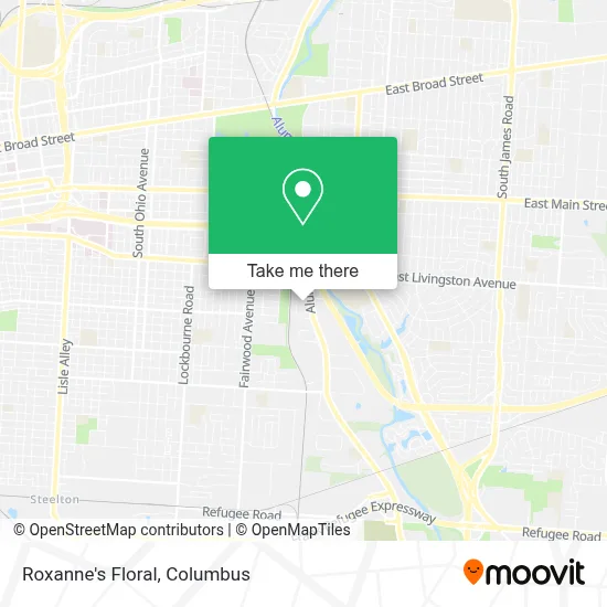 Roxanne's Floral map
