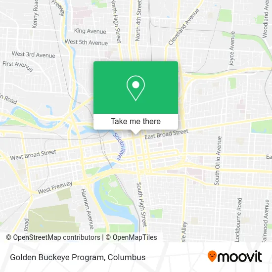 Golden Buckeye Program map