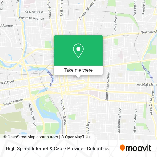 High Speed Internet & Cable Provider map