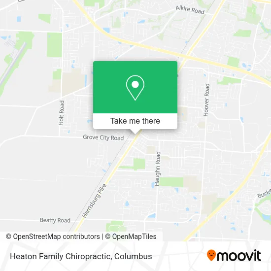 Heaton Family Chiropractic map