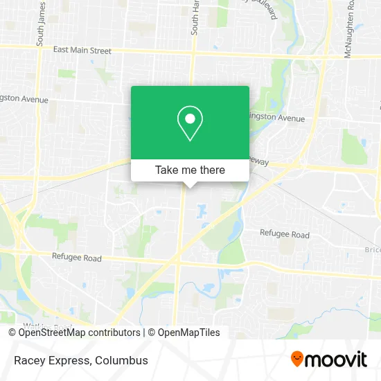 Racey Express map