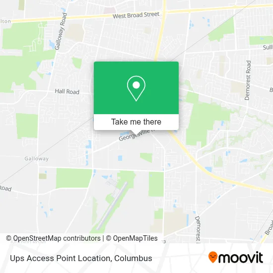 Ups Access Point Location map