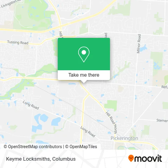 Keyme Locksmiths map