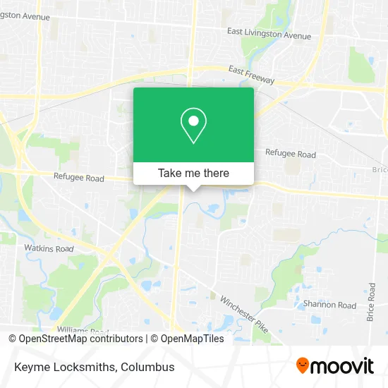 Keyme Locksmiths map