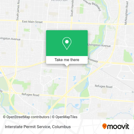 Interstate Permit Service map