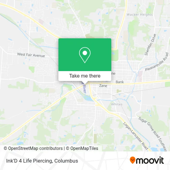Ink'D 4 Life Piercing map