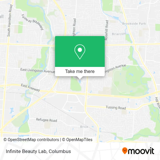 Infinite Beauty Lab map