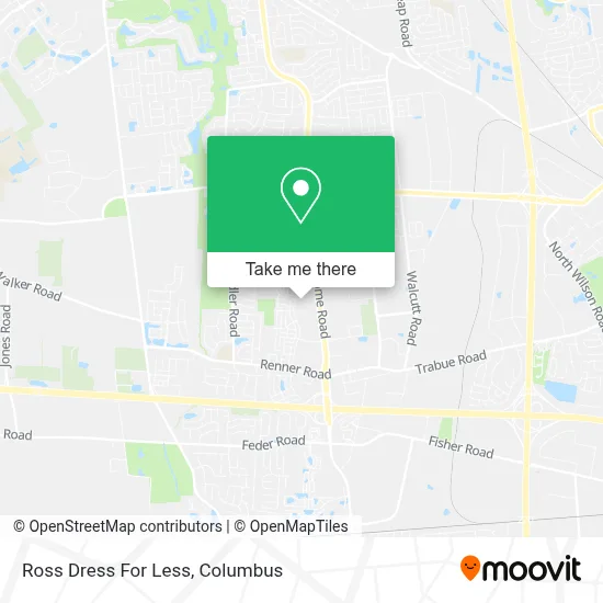 Ross Dress For Less map
