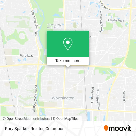 Rory Sparks - Realtor map