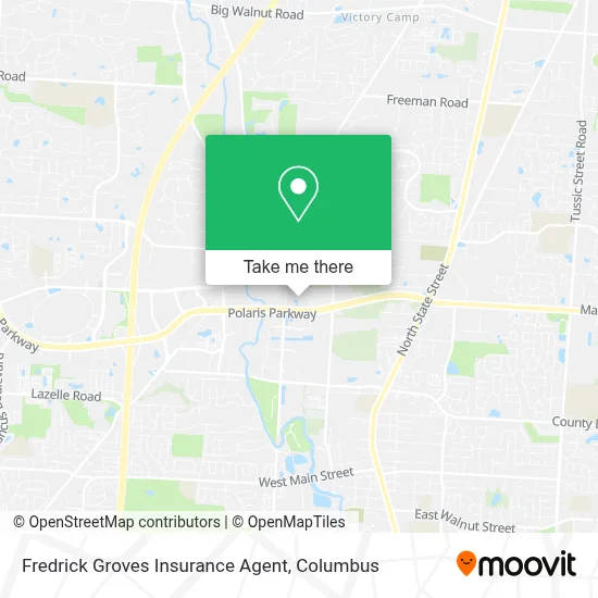 Fredrick Groves Insurance Agent map