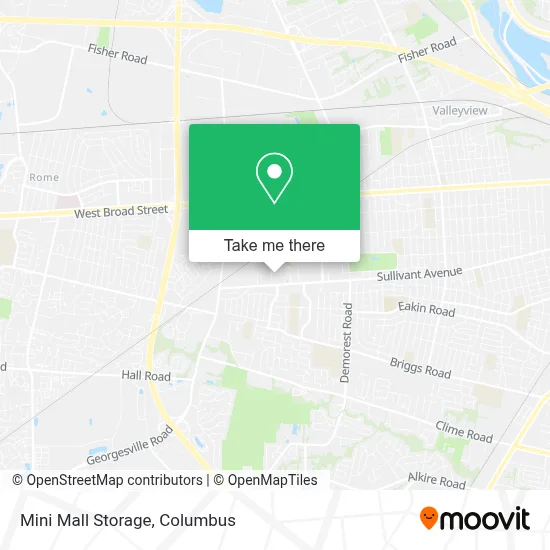 Mini Mall Storage map