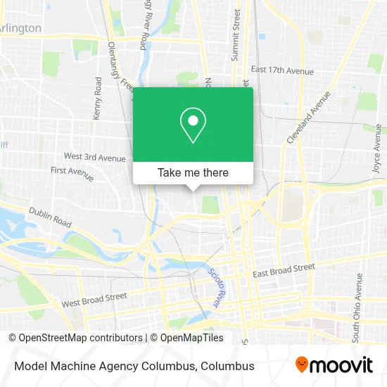 Model Machine Agency Columbus map