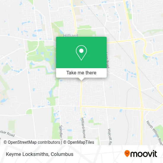 Keyme Locksmiths map