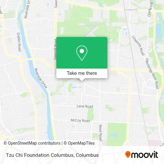 Tzu Chi Foundation Columbus map