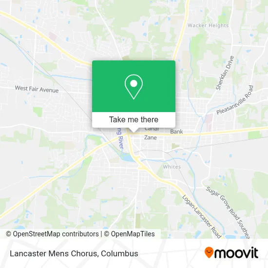 Lancaster Mens Chorus map