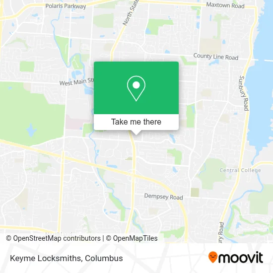 Keyme Locksmiths map