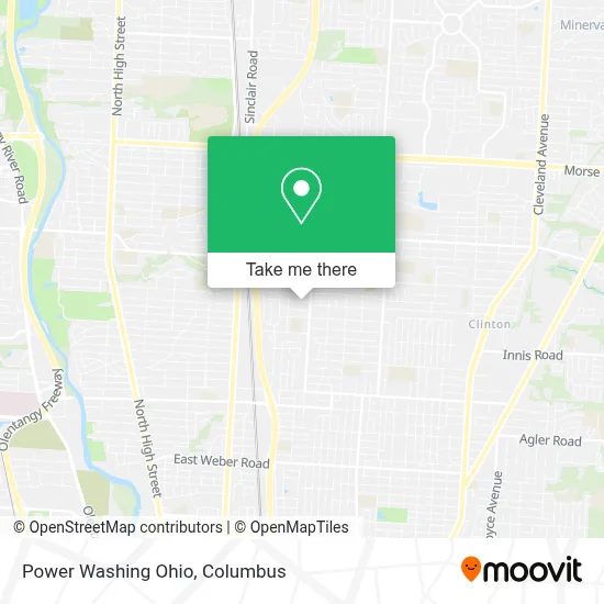 Power Washing Ohio map