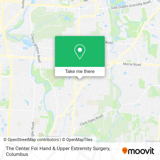 The Center For Hand & Upper Extremity Surgery map