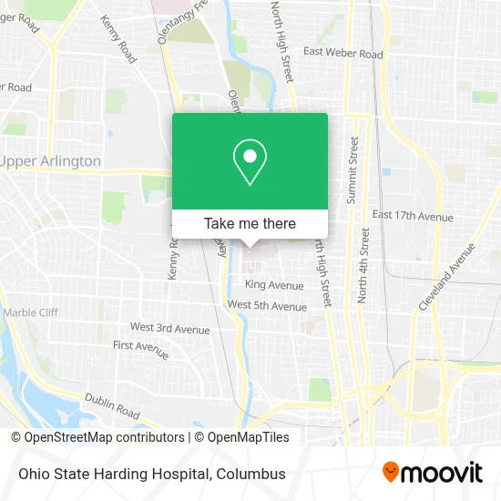Ohio State Harding Hospital map