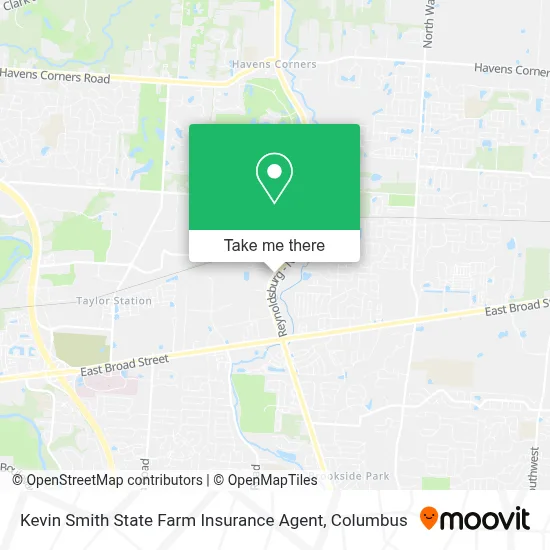 Kevin Smith State Farm Insurance Agent map