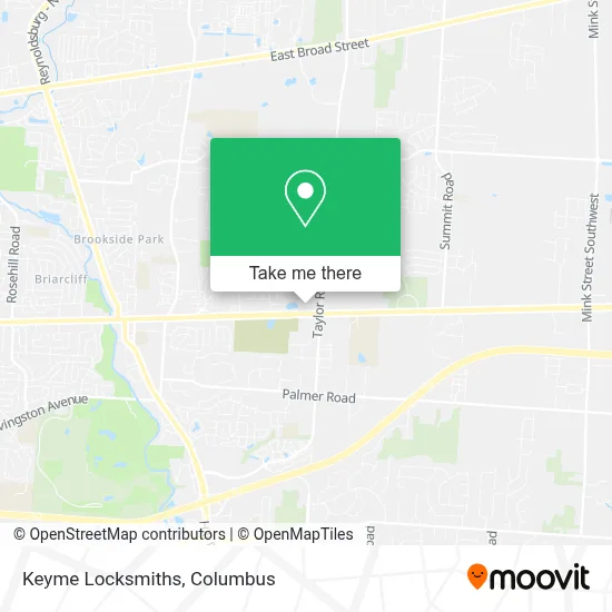 Keyme Locksmiths map