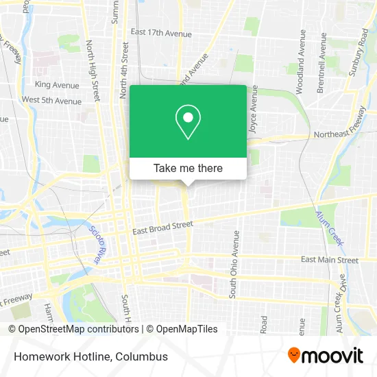 Homework Hotline map
