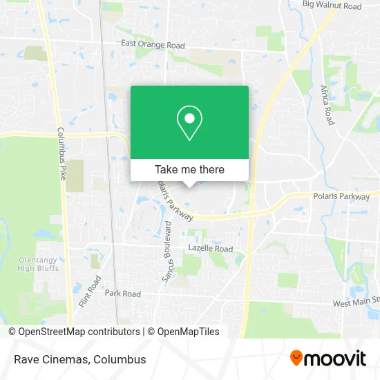 Rave Cinemas map