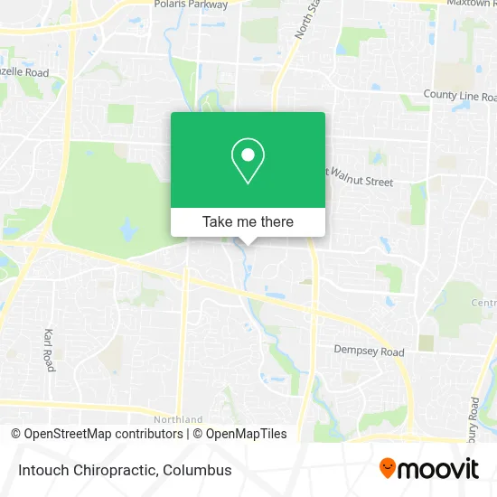 Intouch Chiropractic map
