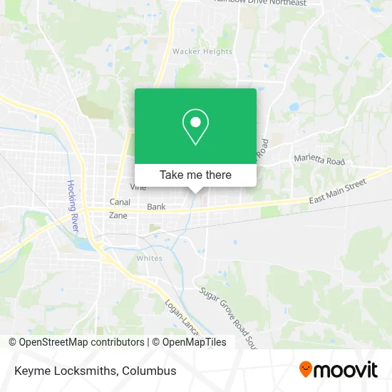 Keyme Locksmiths map