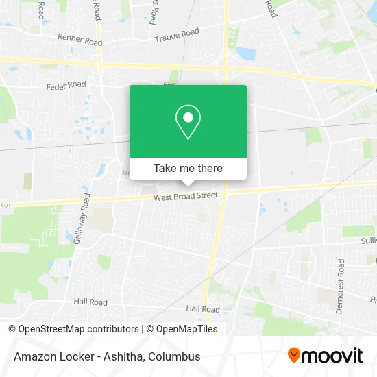Amazon Locker - Ashitha map