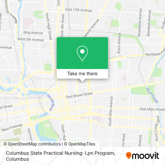 Columbus State Practical Nursing- Lpn Program map