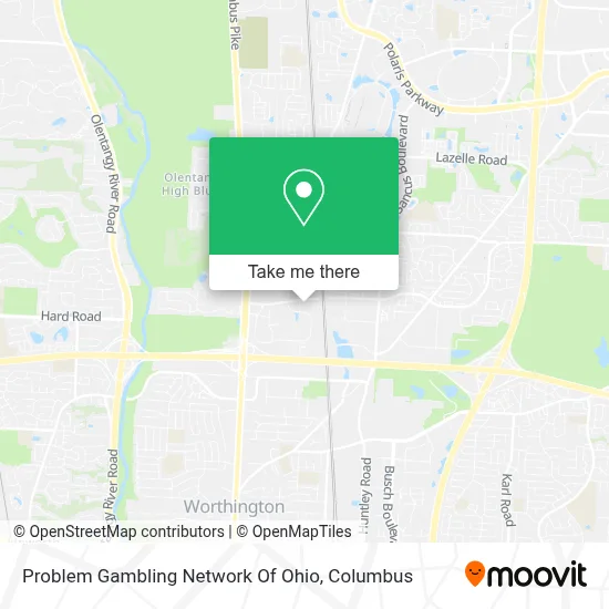 Problem Gambling Network Of Ohio map