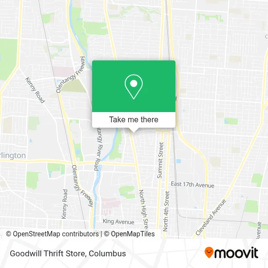 Goodwill Thrift Store map